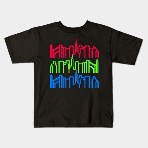 city skyline Kids T-Shirt by FromBerlinGift